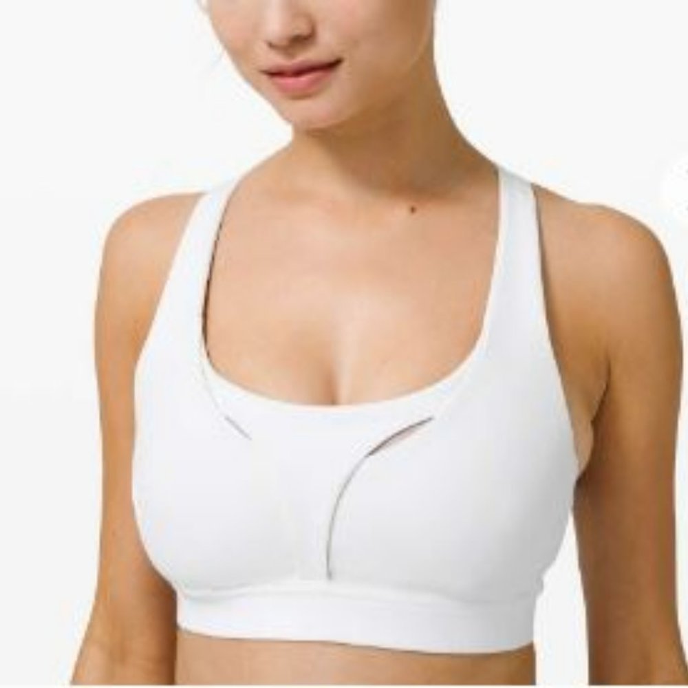 Lululemon Stash It All sports bra (white, size 8 C/D)